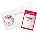 CD-15 Christmas Music Clear Poly Sleeve Santa